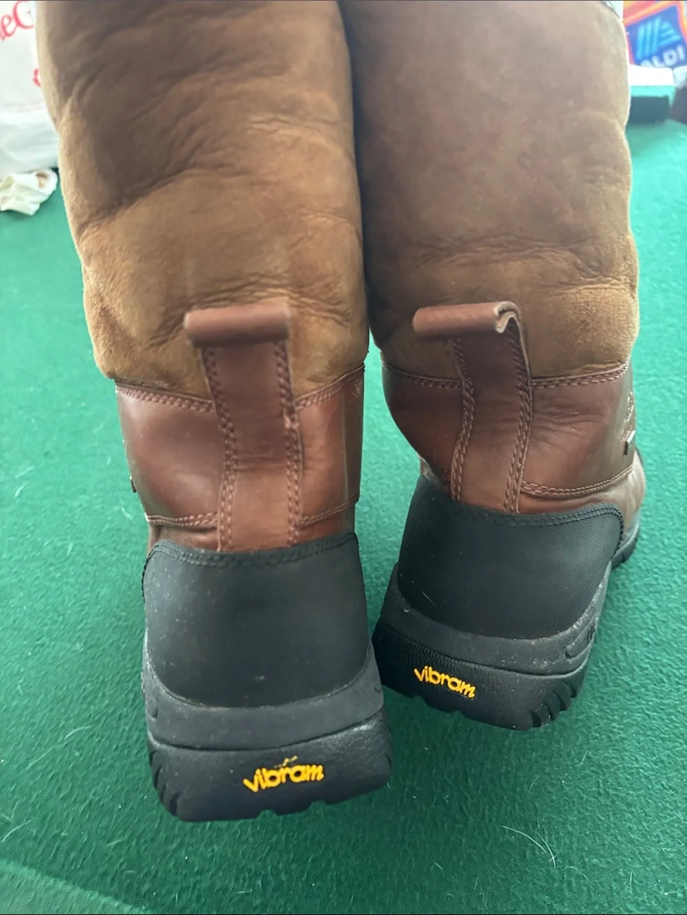 UGG Mens Butte Worchester Brown Leather Waterproof Vibram Boots Size 11